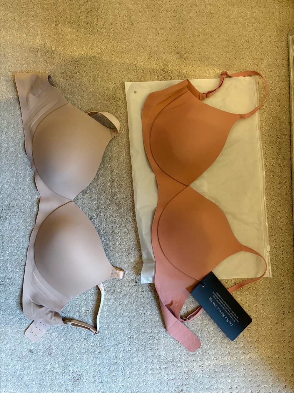 EBY Everyday Smooth T-Shirt Bra - Blush & Dusty Rose - two included!